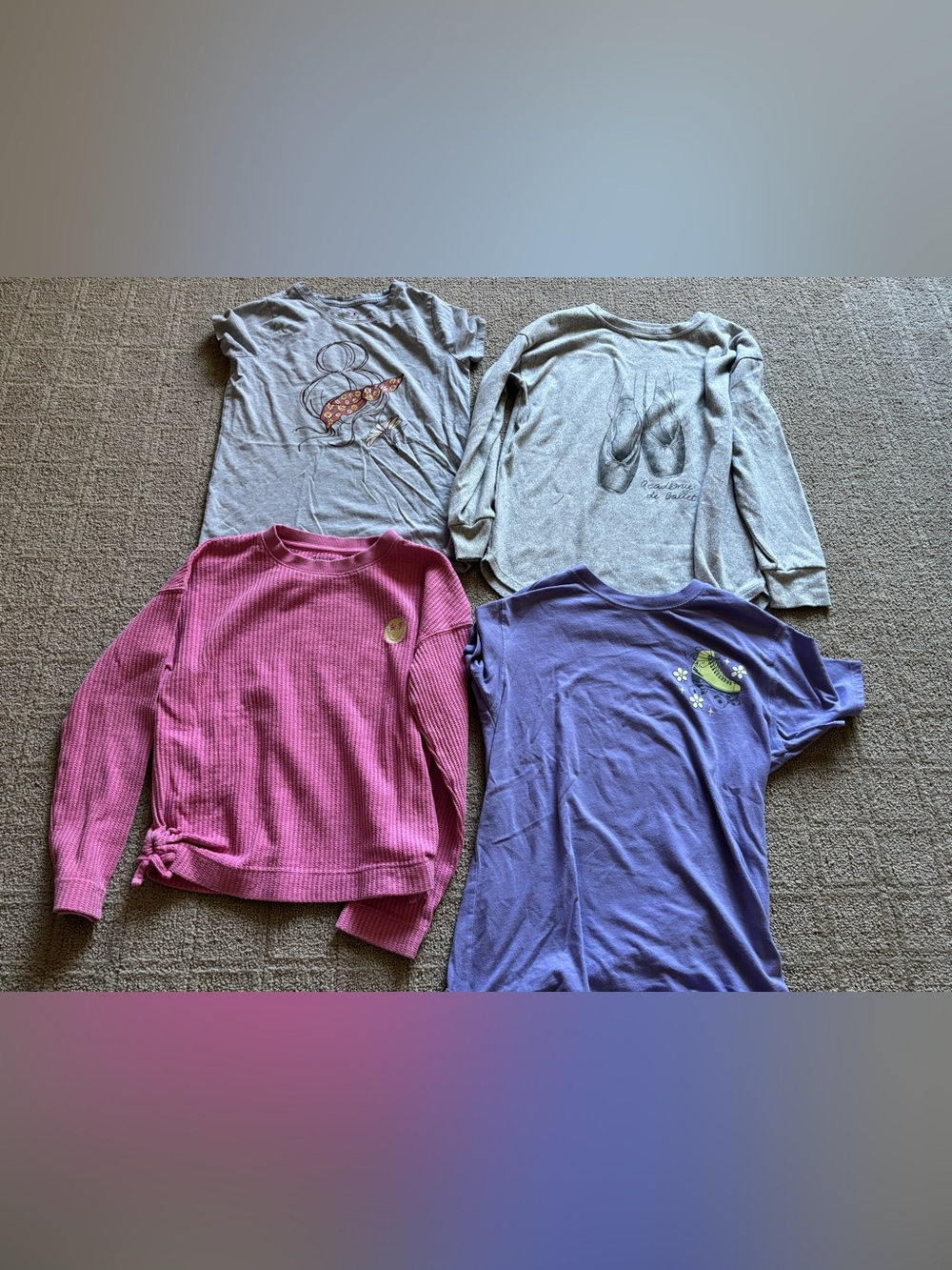 Girls size large shirt bundle